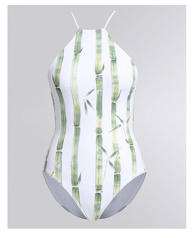 Bamboo Halter Neck With Lace Up Back